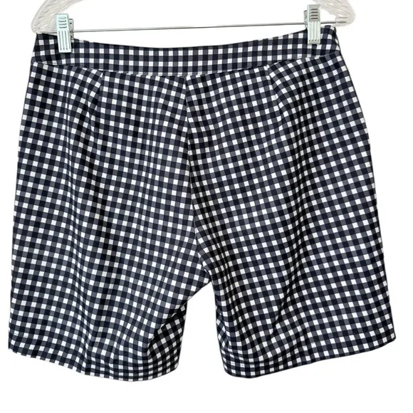 Callaway | Opti-Dr Golf Mid Rise Gingham Checkered Pattern Shorts Pockets Size 8 - Picture 7 of 8